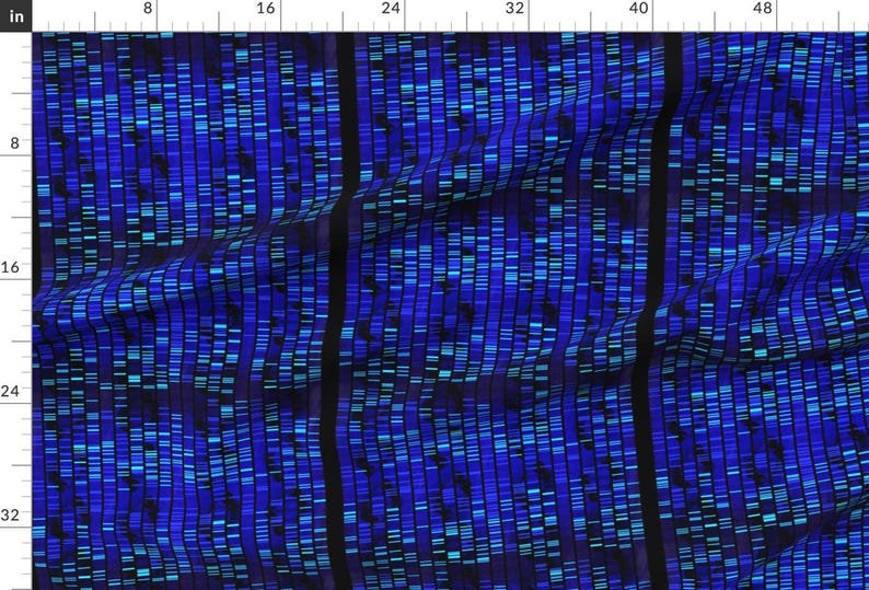 Dna Fabric - Dna Genealogy by Customheirlooms - Dna Blue Black Lab ...