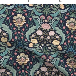 Damask Upholstery Fabrics Water Repellent Cotton Canvas Outdoor Fabric  Baroque Curtain Chair Sofa Furniture Material Fabric by the Yard 