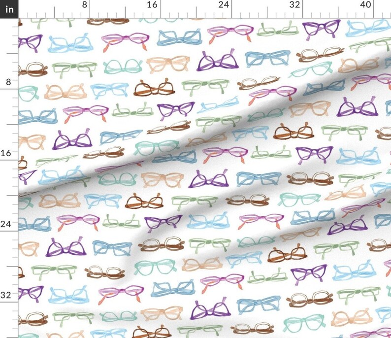 Eye Glasses Fabric Glasses by Lprspr Eyeglasses Four Eyes Etsy