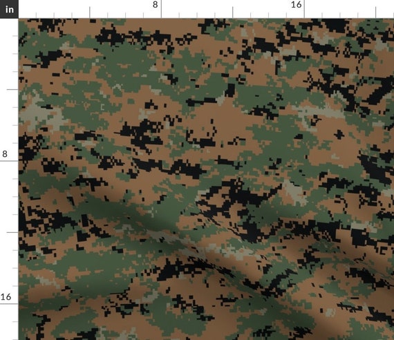 Camouflage Fabric Digital Woodland Camo 
