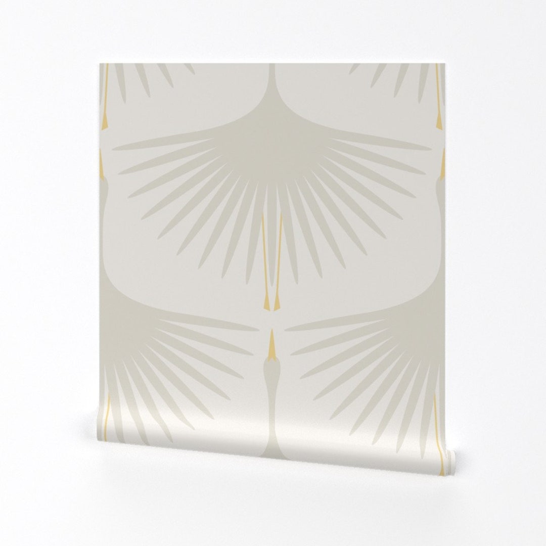 Birds Wallpaper Art Deco Cranes 24 by Katerhees Art Deco Cranes Large