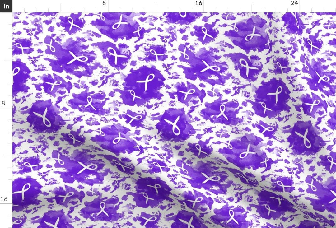 Purple Ribbon Fabric - Ribbon Ink Splashes Purple by Themadcraftduckie ...
