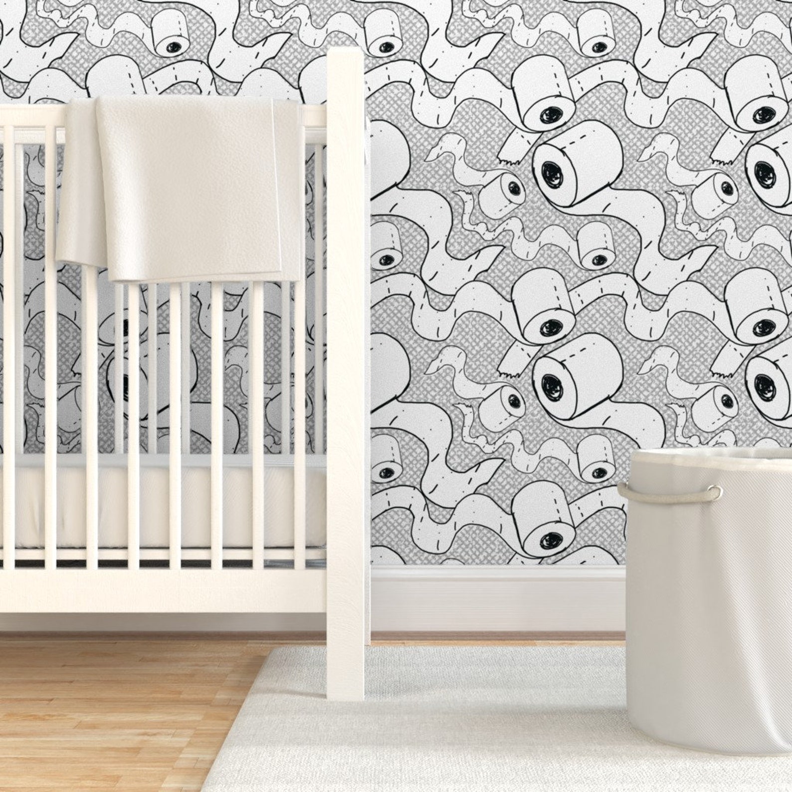 Toilet Paper Wallpaper Toilet Paper Fight by Abbieuproot - Etsy