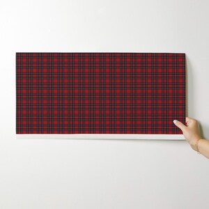 Scottish Wallpaper - Plaid Tartan By Lilyoake - Scottish Highlands Custom Printed Removable Self Adhesive Wallpaper Roll by Spoonflower image 9
