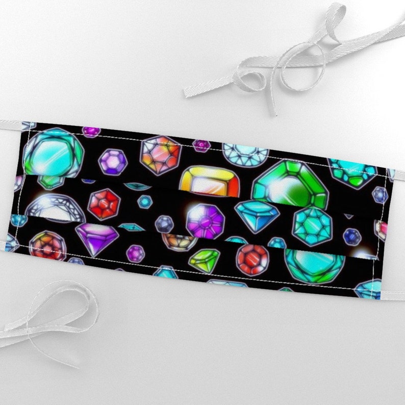 Gemstones Fabric Gems by Jadegordon Gem Crystal Bling Etsy