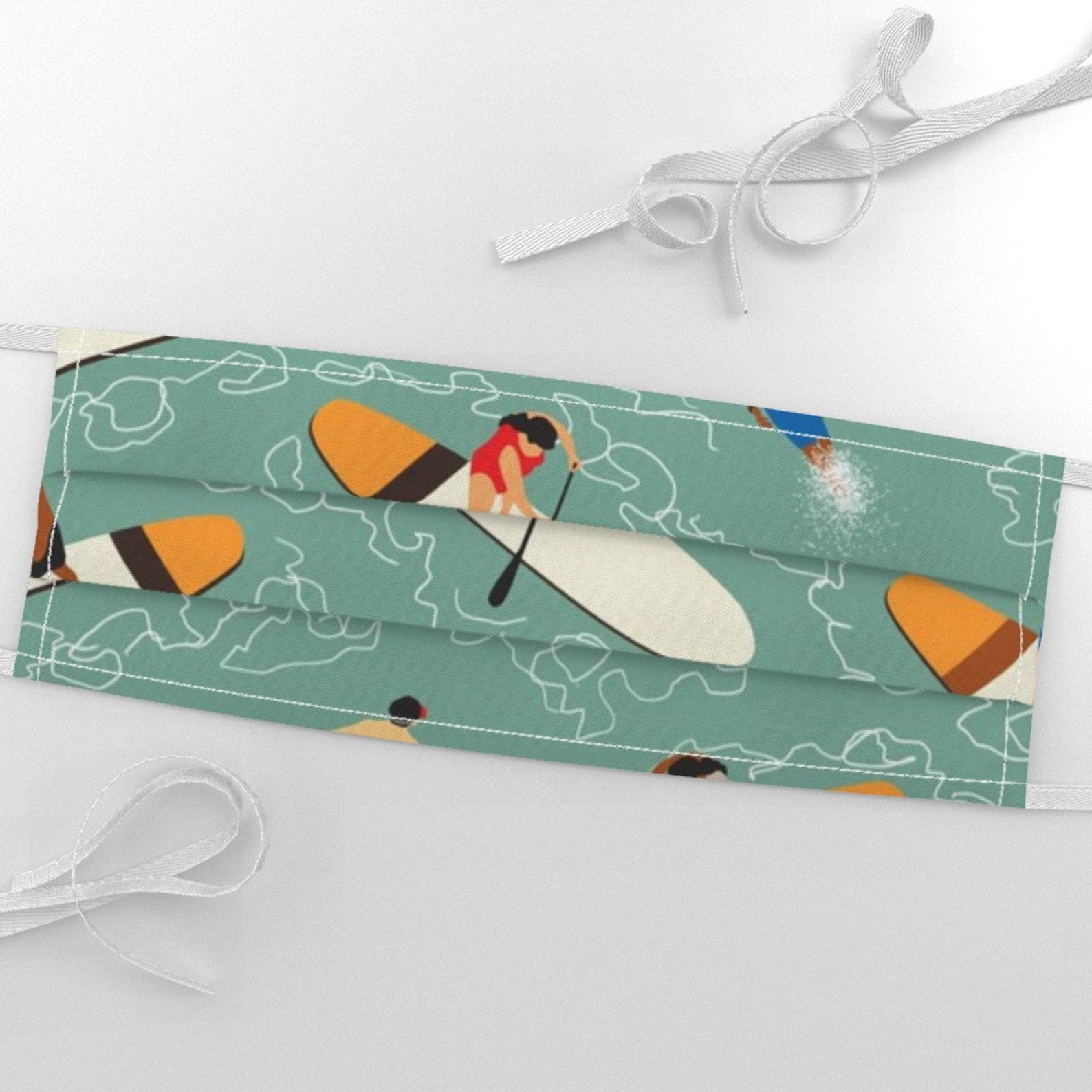 Paddle Board Fabric Paddle Boards And Swimmers By Vinpauld Etsy