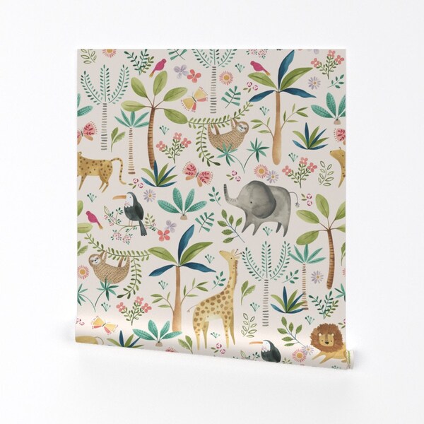 Safari Nursery Wallpaper - Etsy