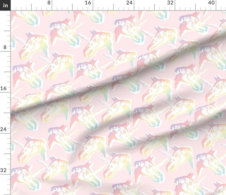 Unicorn Xray Fabric Unicorn Xray by Robynie Rainbow Etsy