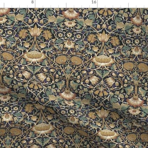 Victorian Garden Fabric - Arts And Crafts Small by charlottesews - William Morris Botanical Garden Fabric by the Yard by Spoonflower