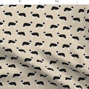 Border Collie Fabric- Cute Border Collies Designs By Petfriendly- Baby Nursery Decor Collie Dog Cotton Fabric By The Yard With Spoonflower