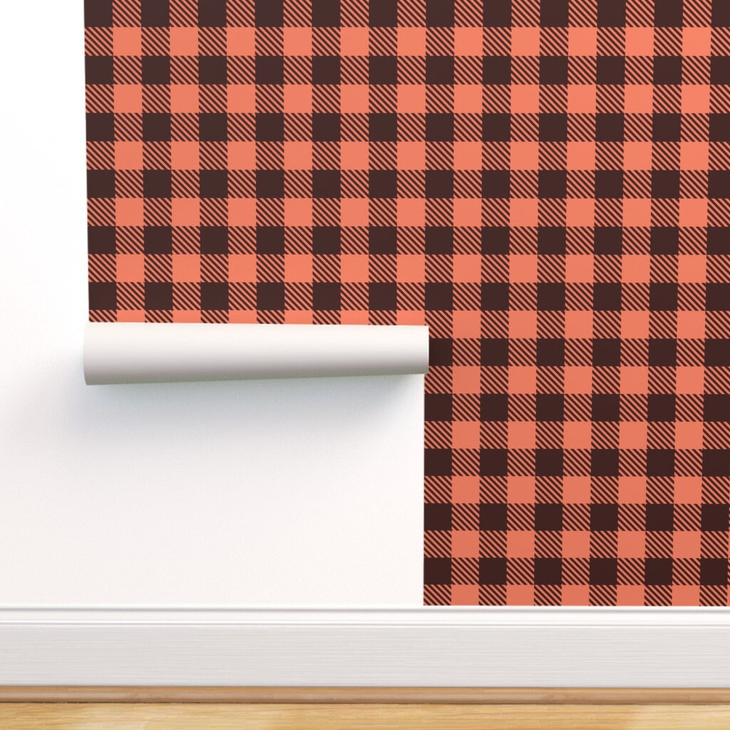 Buffalo Plaid Wallpaper Plaid By Mariafaithgarcia Buffalo | Etsy