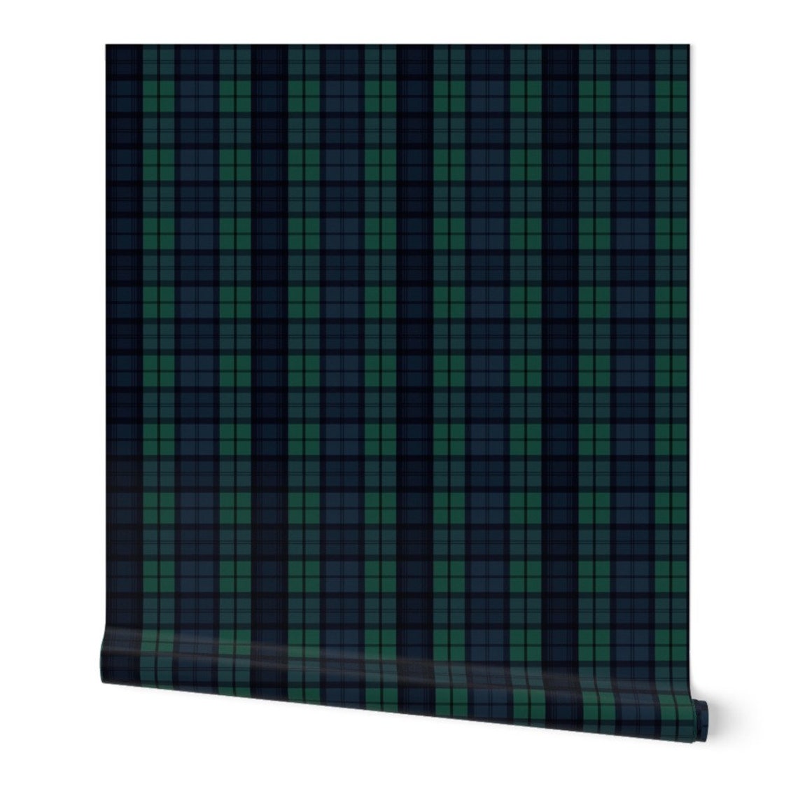 Plaid Wallpaper Dark Green Plaid by Laurapol Green Plaid | Etsy