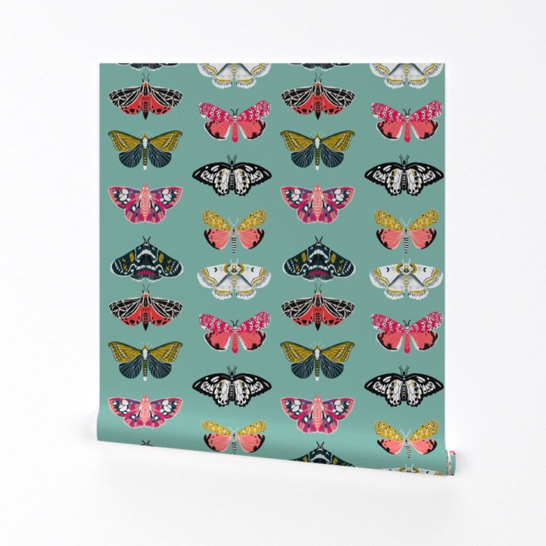 Moth Wallpaper Moths Butterflies Lepidoptery by Andrea - Etsy