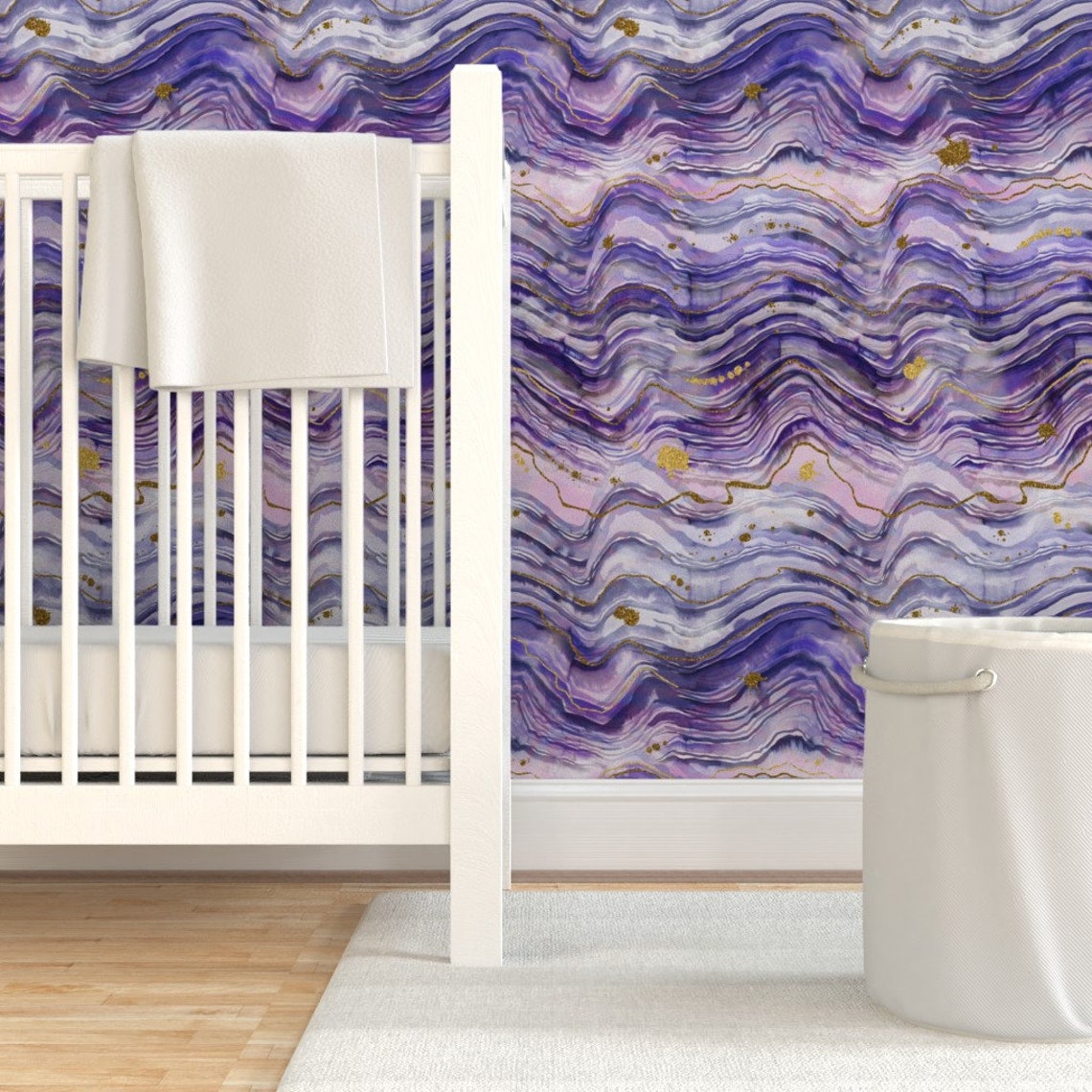 Geode Wallpaper Purple Geode by Karismithdesigns Purple - Etsy