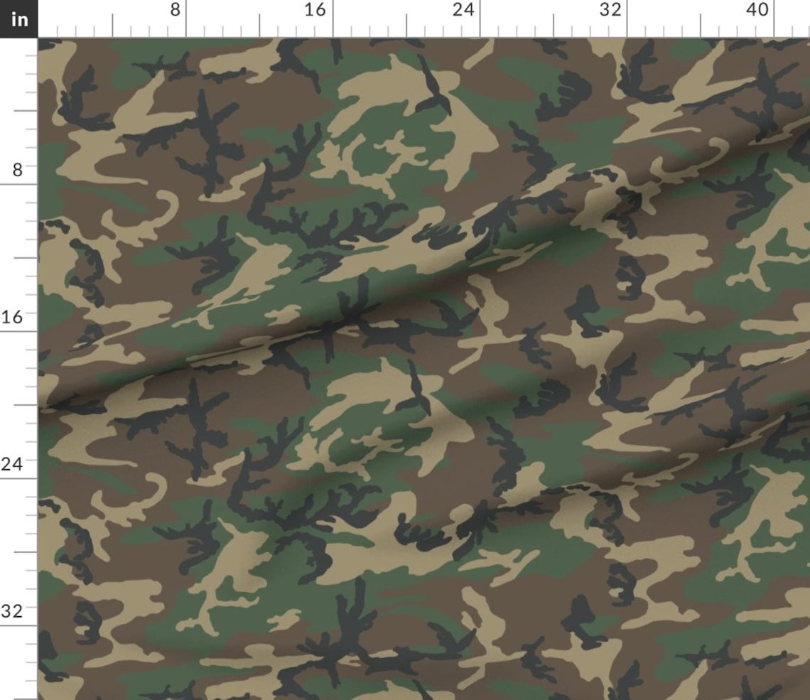 Standard Woodland Camo Fabric Woodland Camo by Ricraynor Etsy Australia