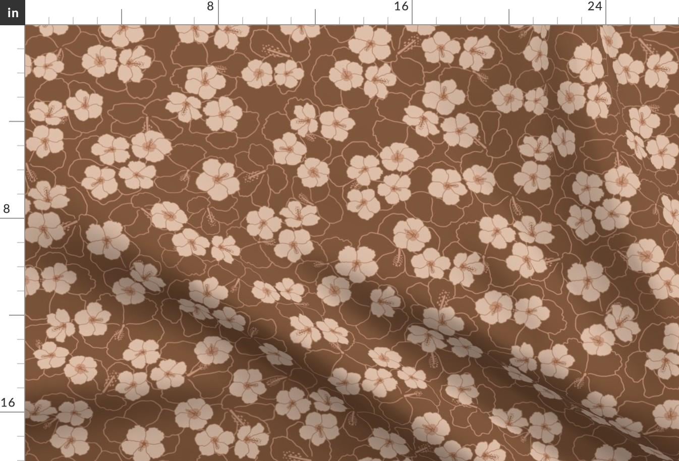 Tropical Floral Fabric - Hibiscus Heaven by Ikehu_prints - Hawaii