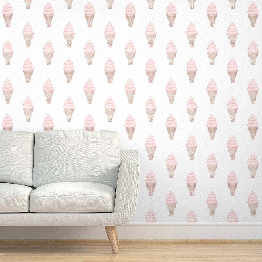Ice Cream Wallpaper Soft Serve Ice Cream by | Etsy