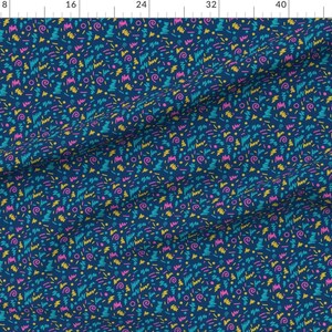 Spoonflower's 80s Shapes Rad Edgy Cool by Charlotte Winter - printed on a variety of cotton fabrics - by the yard imagen 2