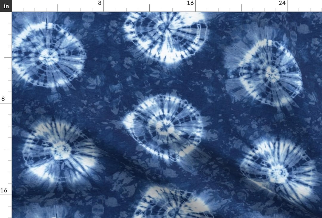 Shibori Fabric Shibori 26 Indigo by Theplayfulcrow Shibori Dye