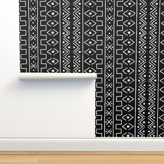 Buy Mudcloth Wallpaper African Digital Paper Hand Painted Online in India   Etsy