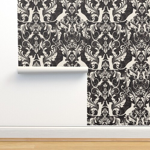 Scandi Style Cats Commercial Grade Wallpaper Cats in the Etsy