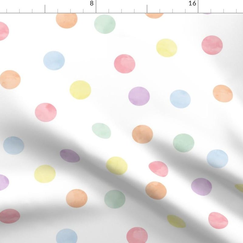 Pastel Dot Fabric - Etsy