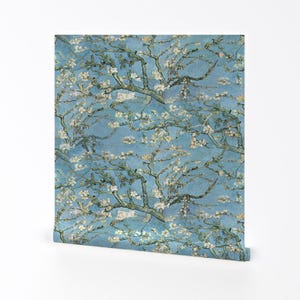 Papel pintado removible autoadhesivo de Van Gogh - Ramas de almendro - Decoración de pared - Almendro en flor de peacoquettedesigns