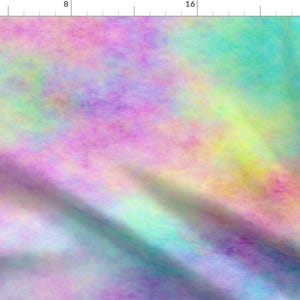 Opal Fabric - Opal By Peacoquettedesigns - Opal Rainbow Colorful Tie Dye Print Cotton Fabric By The Yard With Spoonflower