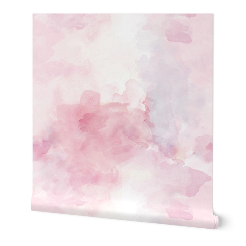 Watercolor Wallpaper Blush Watercolor by Rachelnieman - Etsy