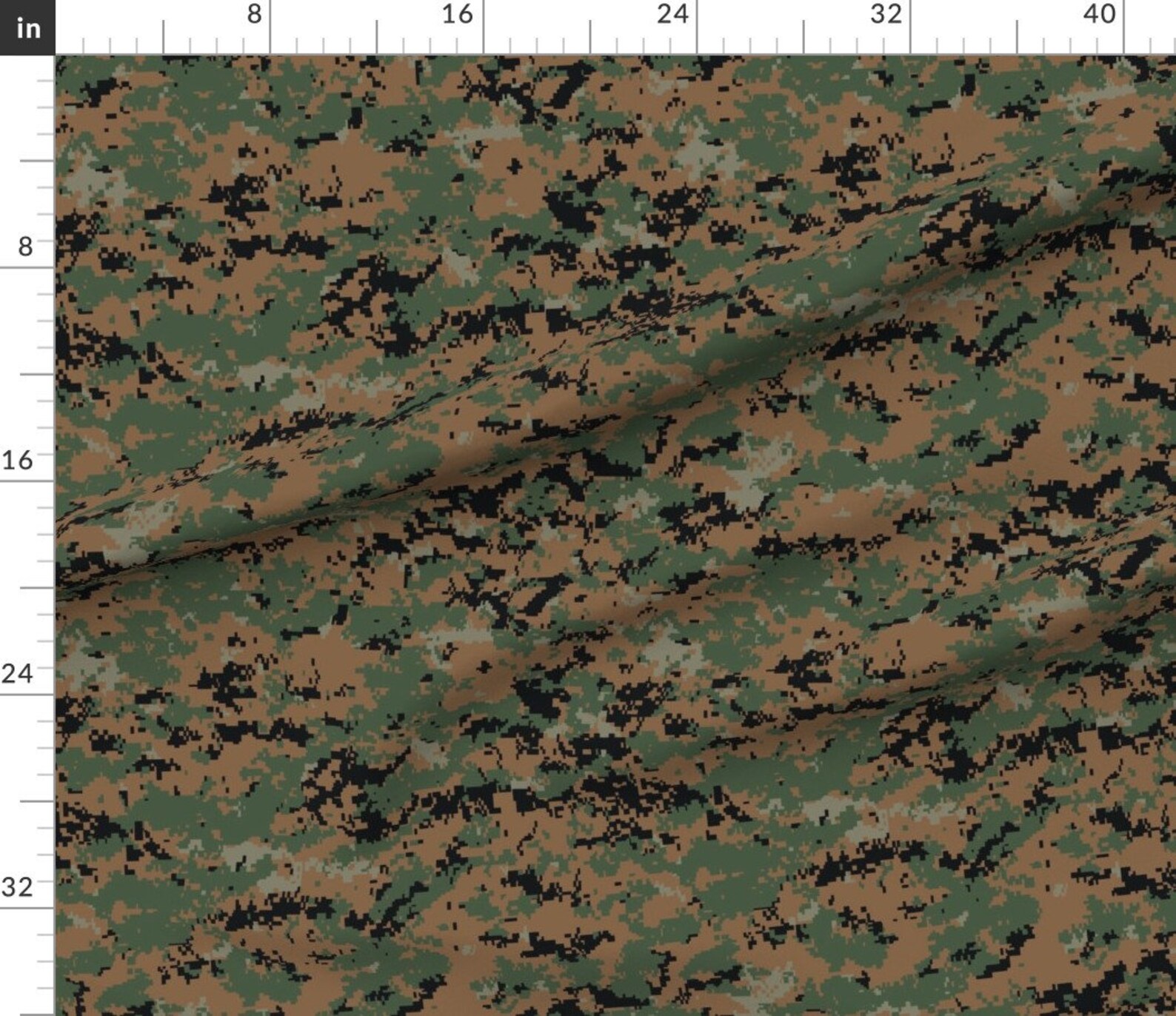Camouflage Fabric Digital Woodland Camo by Ricraynor Etsy Canada