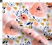 Watercolor Floral Fabric - Genevieve Floral By Crystal Walen- Floral Flowers Watercolor Pink Blue Cotton Fabric By The Yard With Spoonflower 