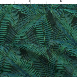 Fern Fabric - Asplenium Nightshade By Peacoquettedesigns - Ferns Forest Green Woodland Forest Cotton Fabric by the Yard with Spoonflower