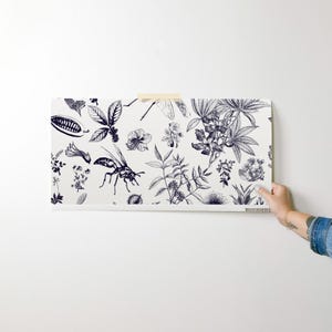 Botanical Insect Wallpaper - Insect Garden Retro by Juliaschumacher ...