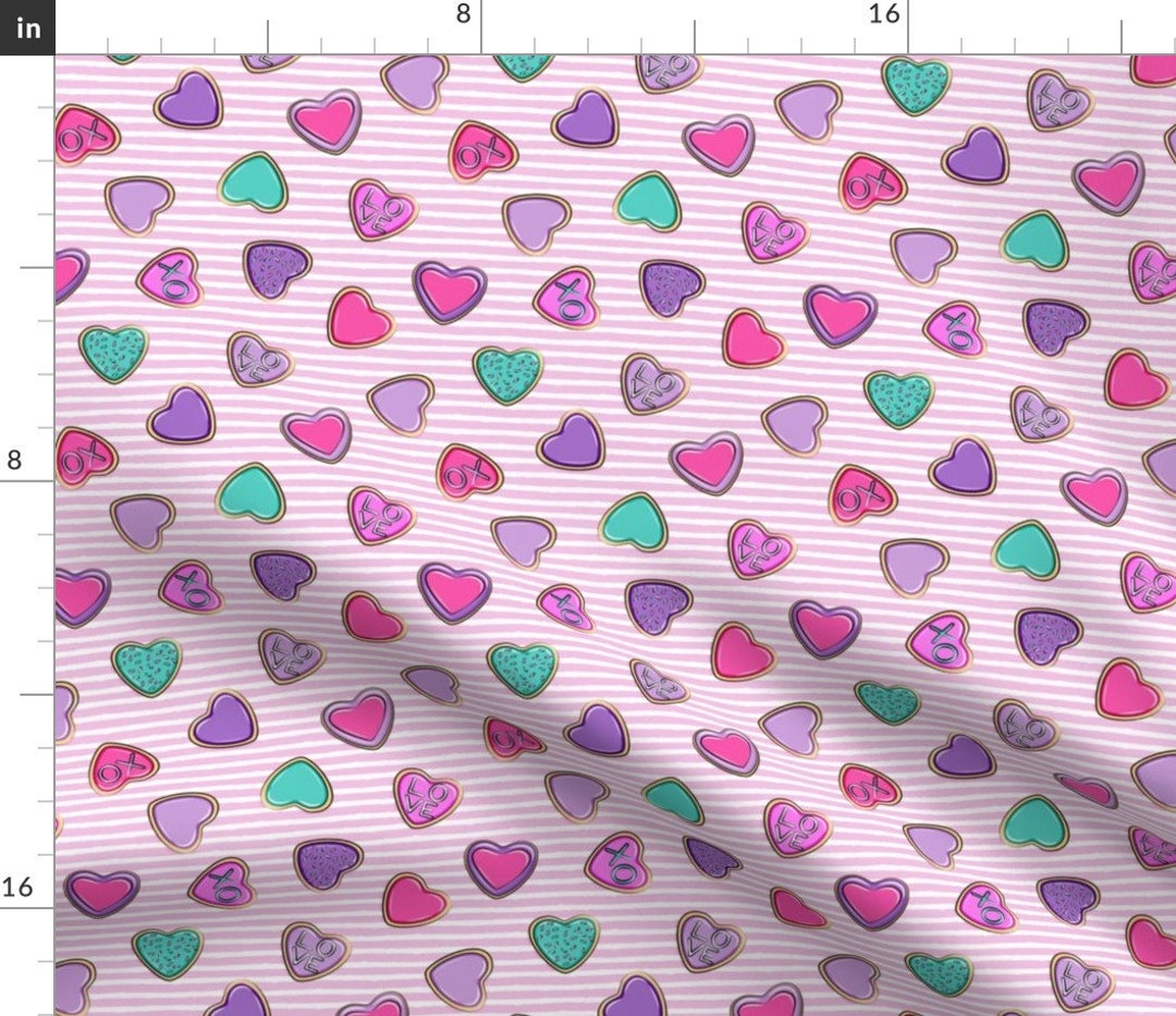 Peel & Stick Wallpaper Swatch - Rainbow Love Heart Valentine