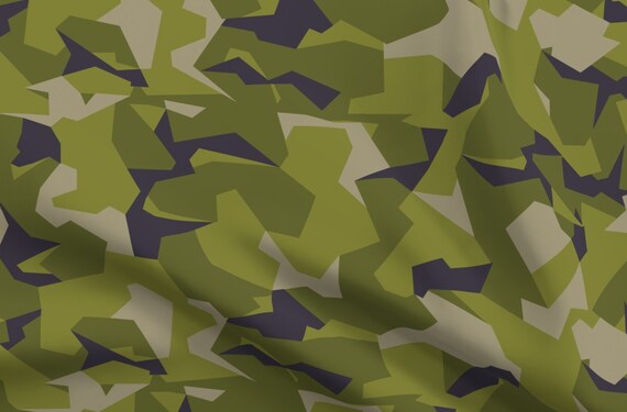 Bright Woodland Camo Fabric Swedish M90 Woodland Camo Full Leger jas voor dames woodland print | Soldaten kostuums