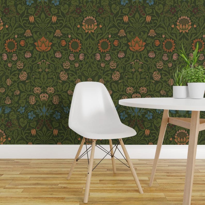 Buy Art Nouveau Wallpaper Morris Violet and Columbine by