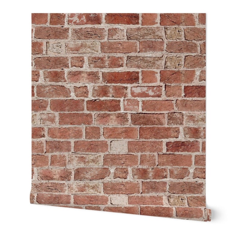 Faux Brick Wallpaper Antique Brick Wallpaper by Etsy
