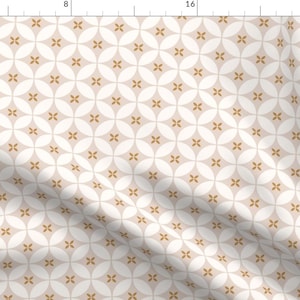 Blush And Gold Fabric - Minimal Moroccan Tiles by chelseajay - Geometric Small Scale Boho Simple Neutral Fabric by the Yard by Spoonflower