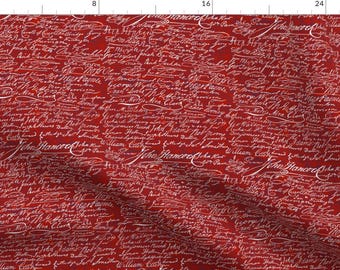 Patriotic Fabric - Signers Of The Declaration Of Independence by peacoquettedesigns - Independence Day Usa Fabric by the Yard by Spoonflower