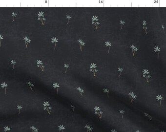 Palm Fabric - Petra Palm Dark By Holli Zollinger - Palm Tree Tropical Paradise Modern Home Decor Cotton Fabric By The Yard With Spoonflower