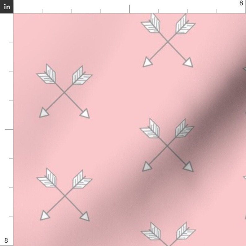 Baby Girl Pink Arrows Fabric Crossed Arrows Small Pink - Etsy