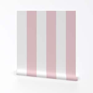 Carta da parati rimovibile adesiva a strisce rosa pastello - Strisce rosa tenui Cabana Stripe - Decorazione murale - Zucchero filato di patricia_lima