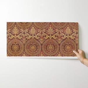 Damask Wallpaper - Catherine Of Aragon By Peacoquettedesigns - Damask Custom Printed Removable Self Adhesive Wallpaper Roll by Spoonflower image 9