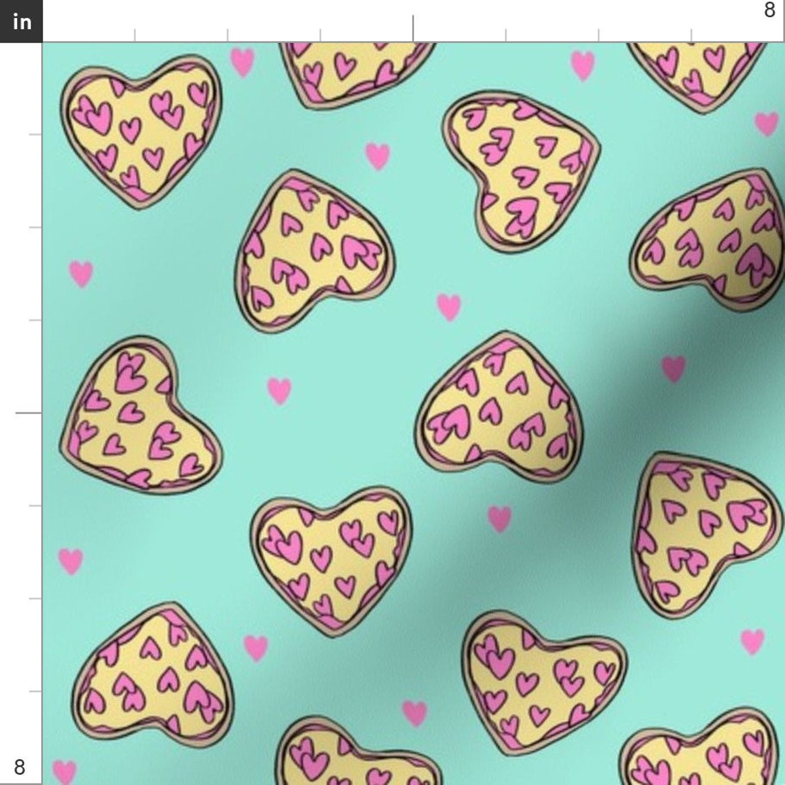 Pizza Fabric Pizza Heart // Valentines Day Love Pizza Slices | Etsy