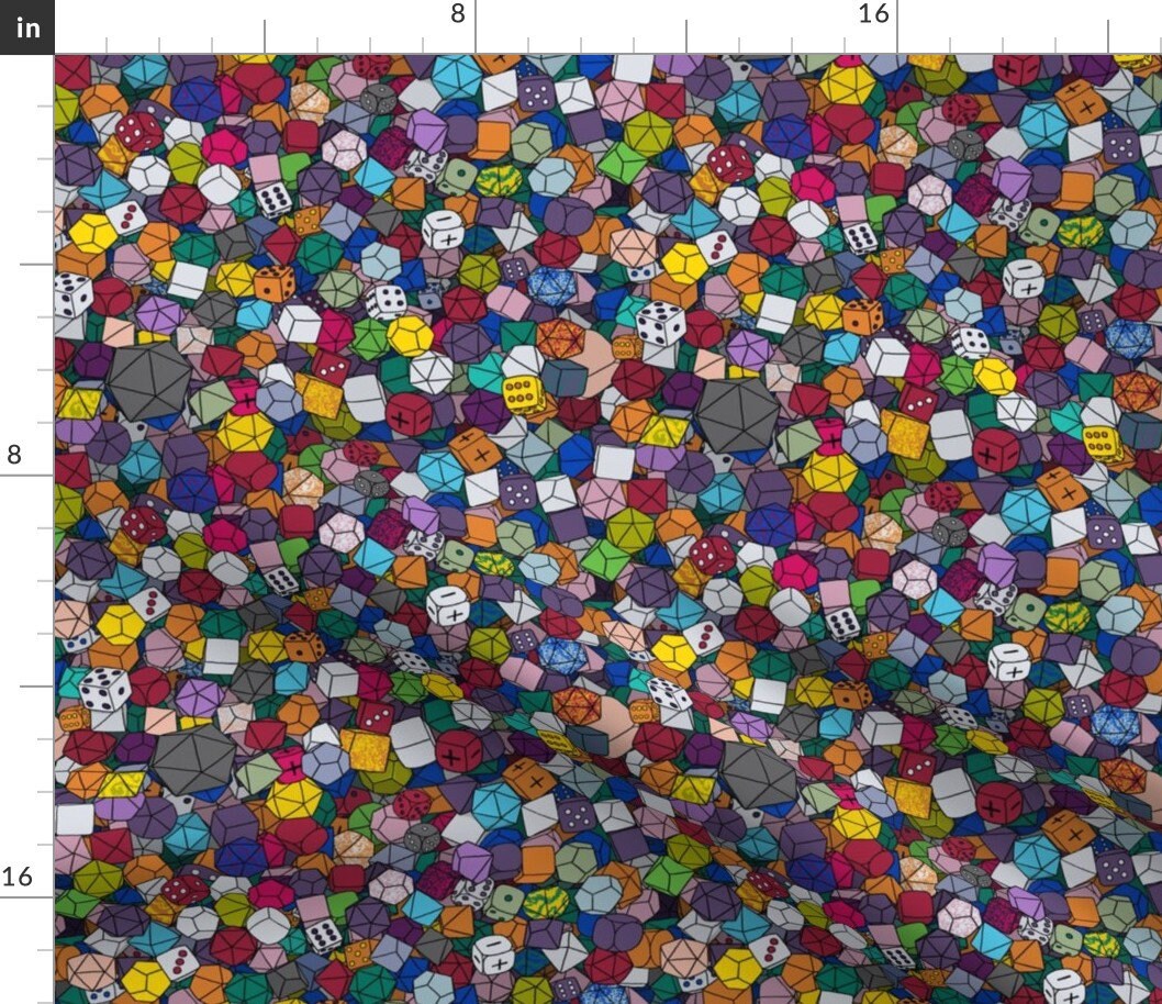 Dice Fabric Dice Galore Assorted by Piratical Dice Etsy