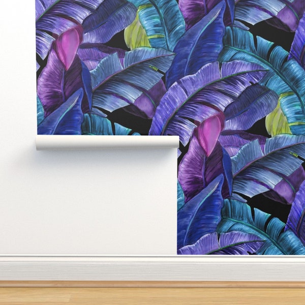 Banana Leaves Wallpaper Etsy