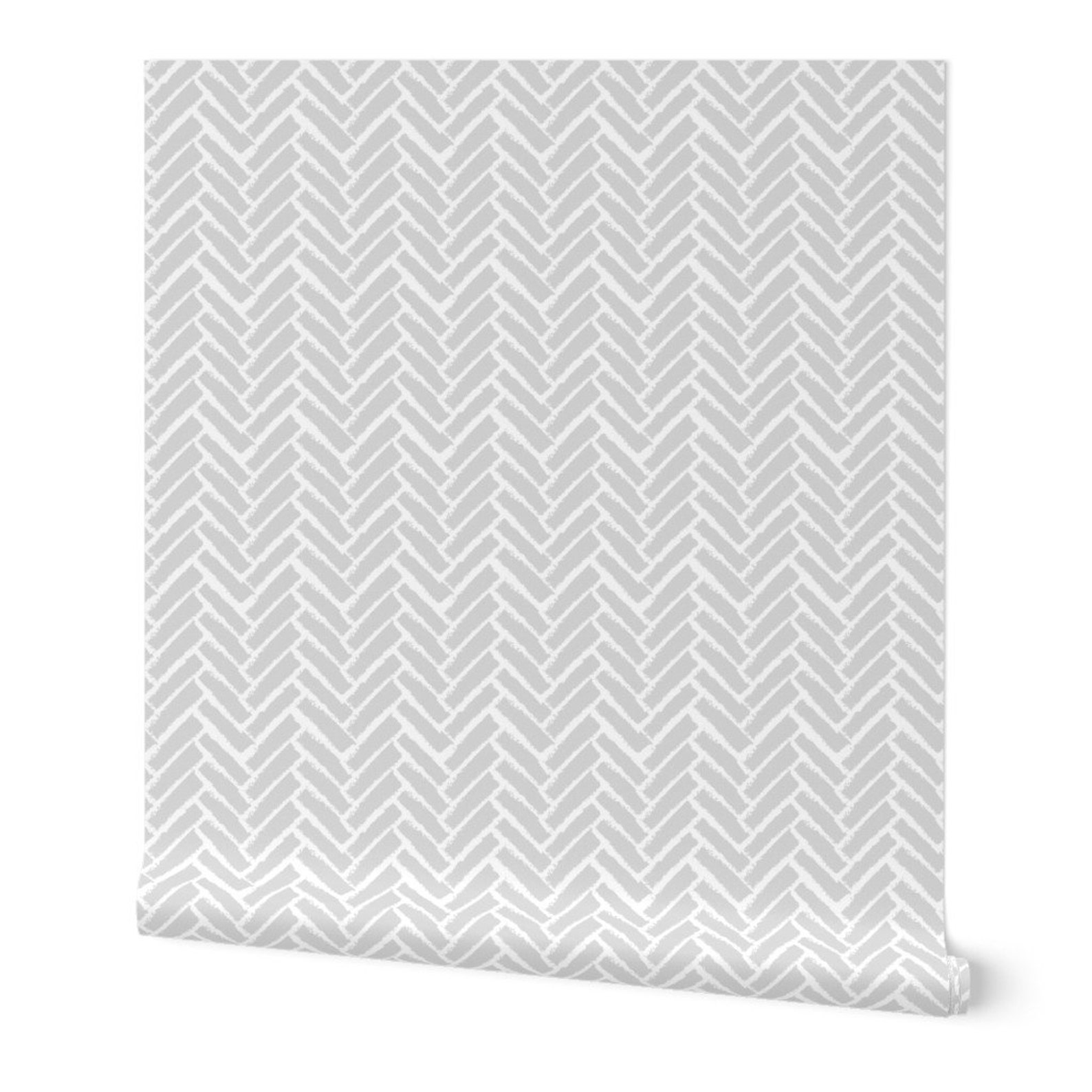 Herringbone Wallpaper Modern Herringbone Gray by Pearlphire Etsy