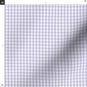 Lavender Gingham Fabric - Gingham Light Purple By Misstiina - Gingham Lavender Purple Checked Cotton Fabric By The Yard With Spoonflower image 3