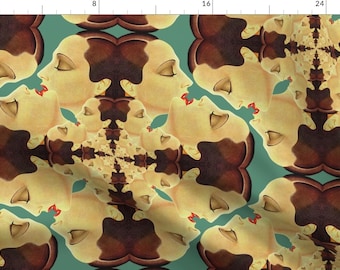 Art Deco Faces Fabric - Infinite Decadence By Louiseisobel - 1920s Vintage Art Deco Cotton Fabric By The Yard With Spoonflower