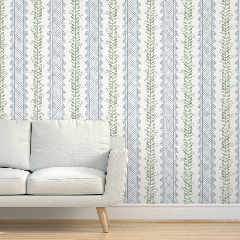 Elegant Floral Peel-and-stick Wallpaper Sampler - Pastel Watercolor ...